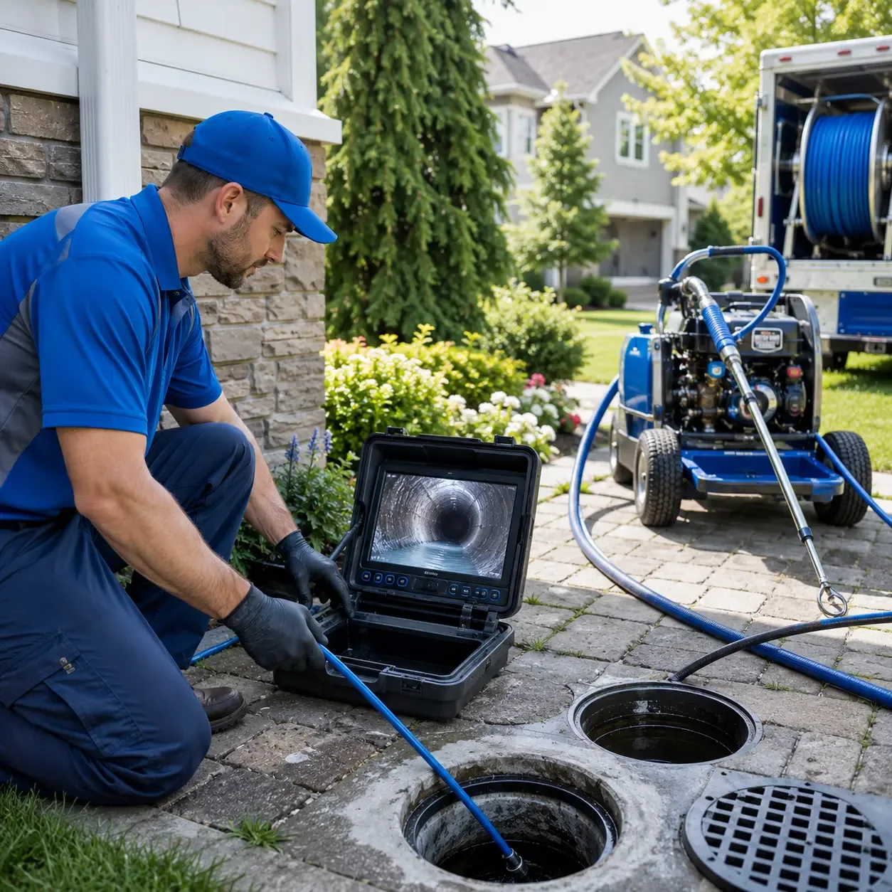 Outdoor drain cleaning professionals serving Wesley, ME